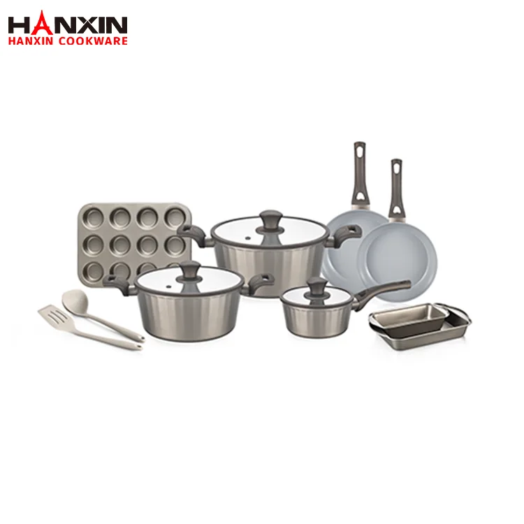 Set Peralatan Dapur Seramik Tempa Aluminium untuk semua bahagian atas dapur