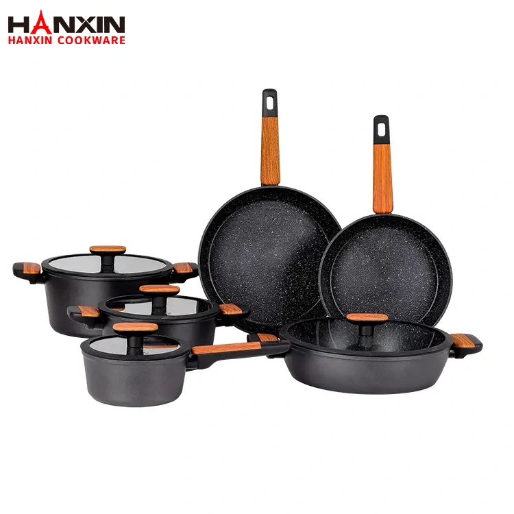 Set Alat Memasak Tidak Melekat Tempa Aluminium