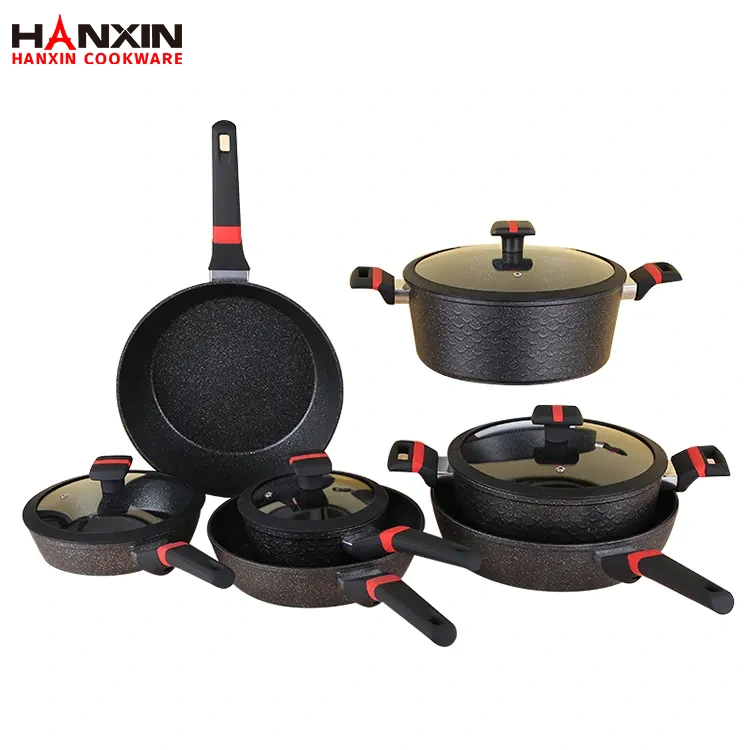 Aluminum Non-Stick Marble Coating Kitchenware Set